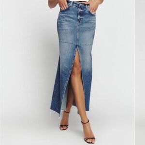 Reformation Tazz Denim Mini Skirt